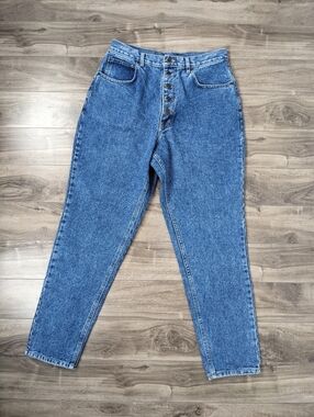 Jordache Women's Jeans Vintage Mom Relaxed Exposed Button Fly Size 31/32